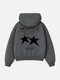 OKEEY.CLO 8 YEARS ( GREY AND BLACK HOODIE )