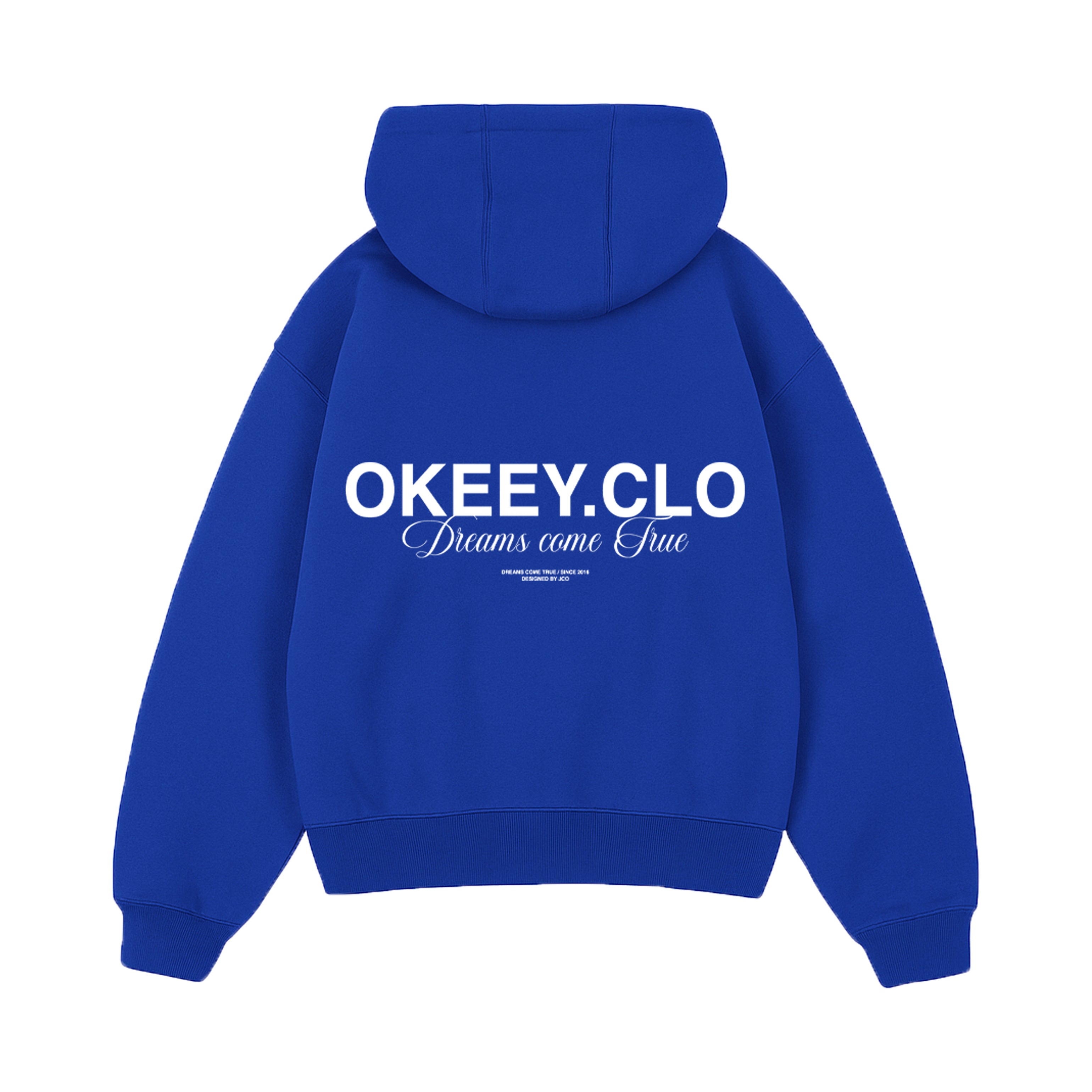 OKEEY.CLO ELECTRIC BLUE HOODIE