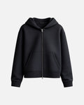 BLACK HOODIE ZIPPER