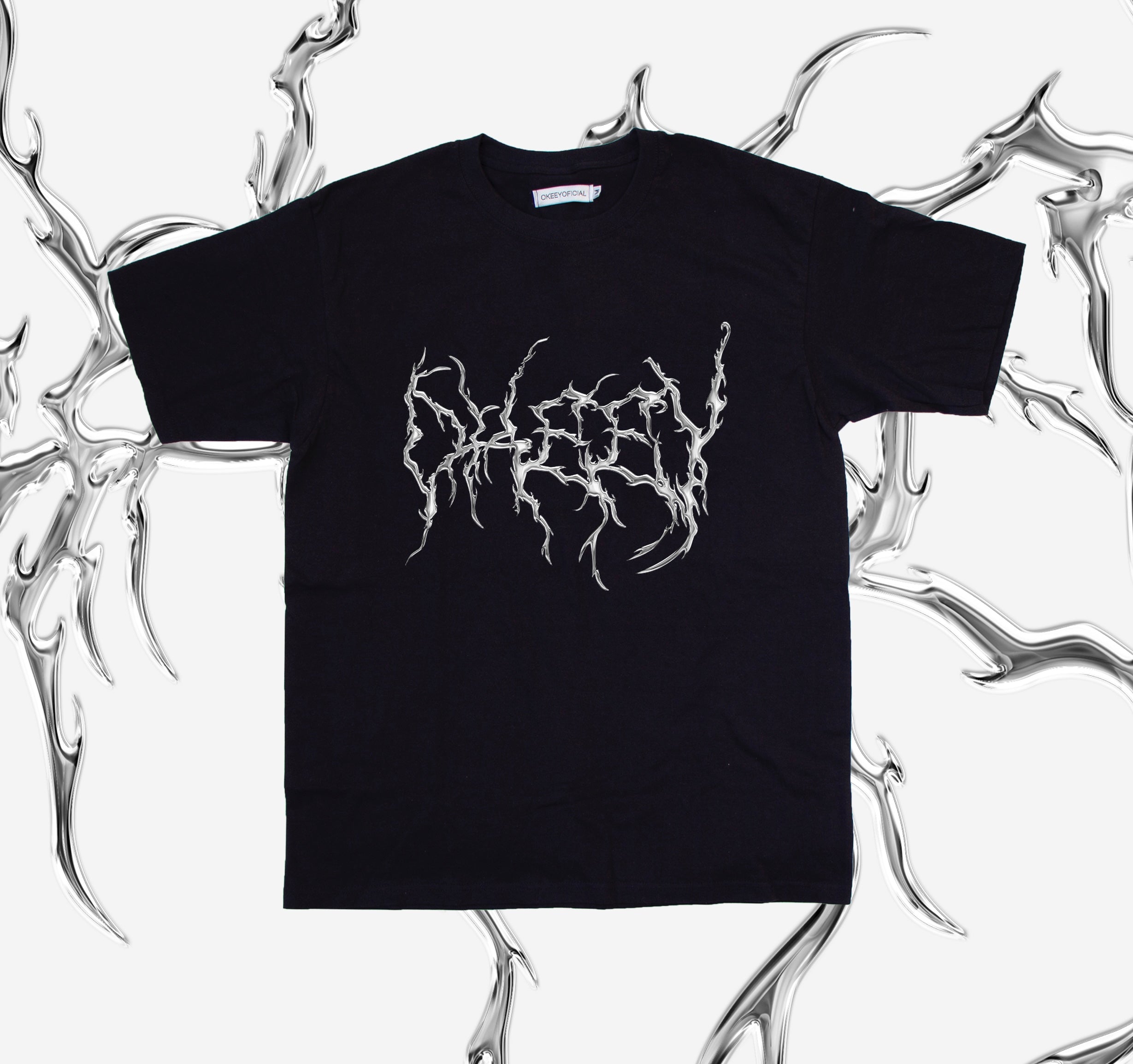 OKEEY LOGO CROMO T SHIRT
