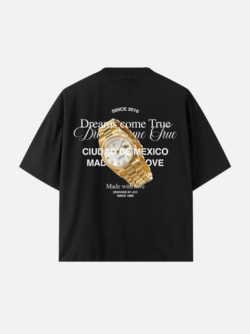 LUCKY CLOCK ( BLACK T SHIRT )