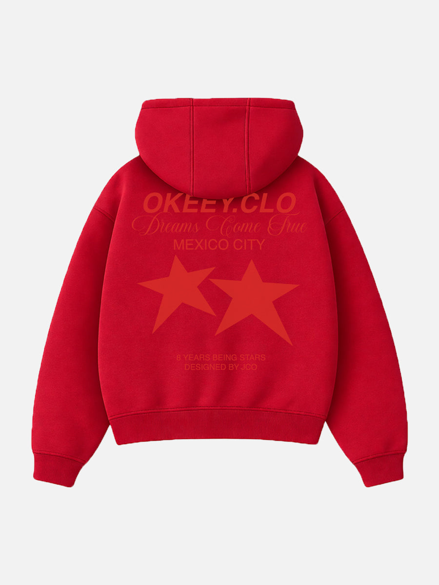 OKEEY.CLO 8 YEARS ( RED AND RED HOODIE )