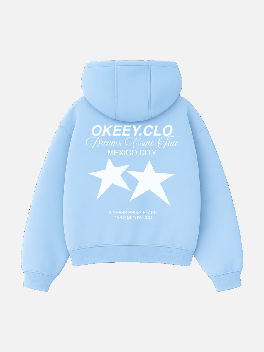 OKEEY.CLO 8 YEARS ( BABY BLUE HOODIE )