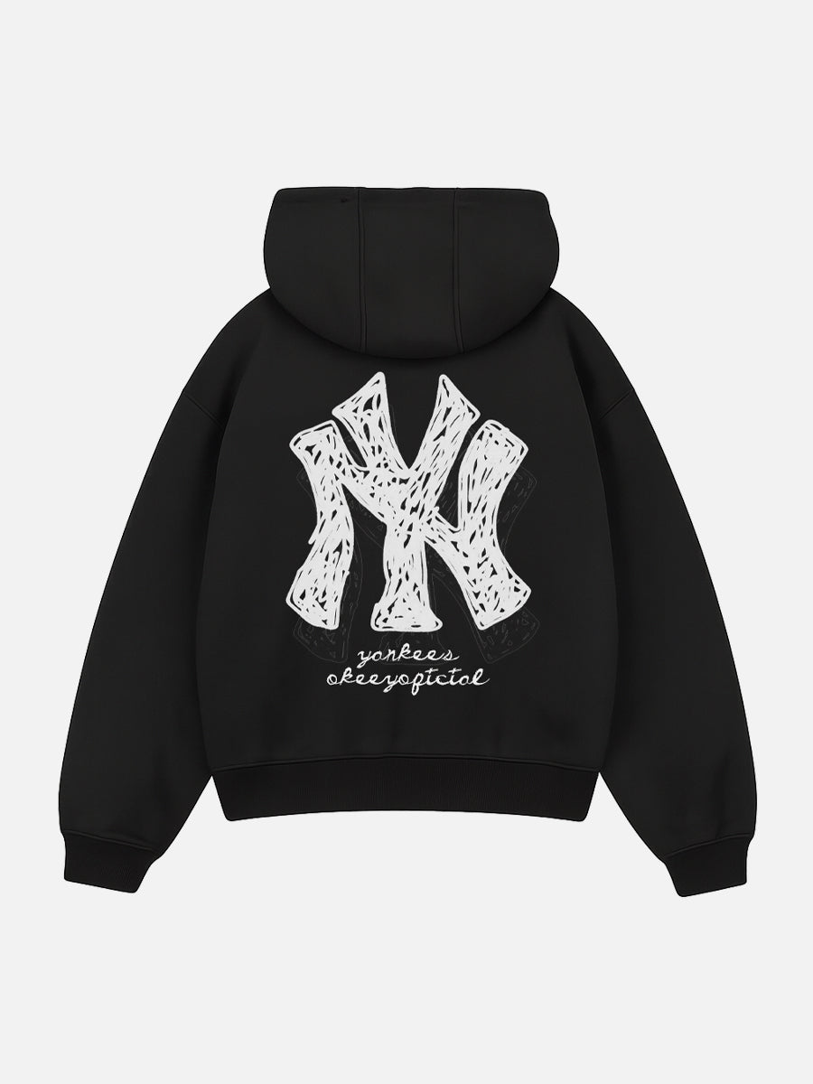 YANKEES DRAWING ( BLACK HOODIE )
