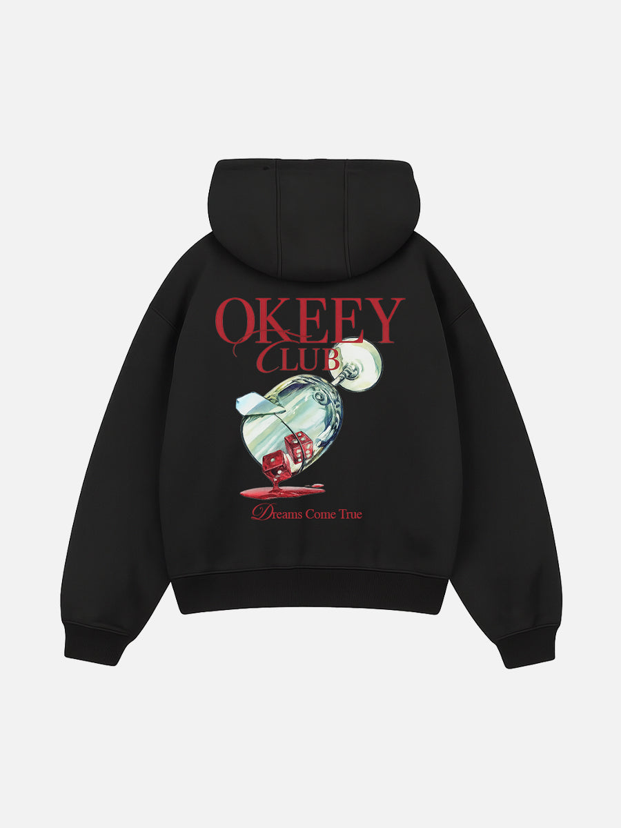 RED WINE ( BLACK HOODIE )