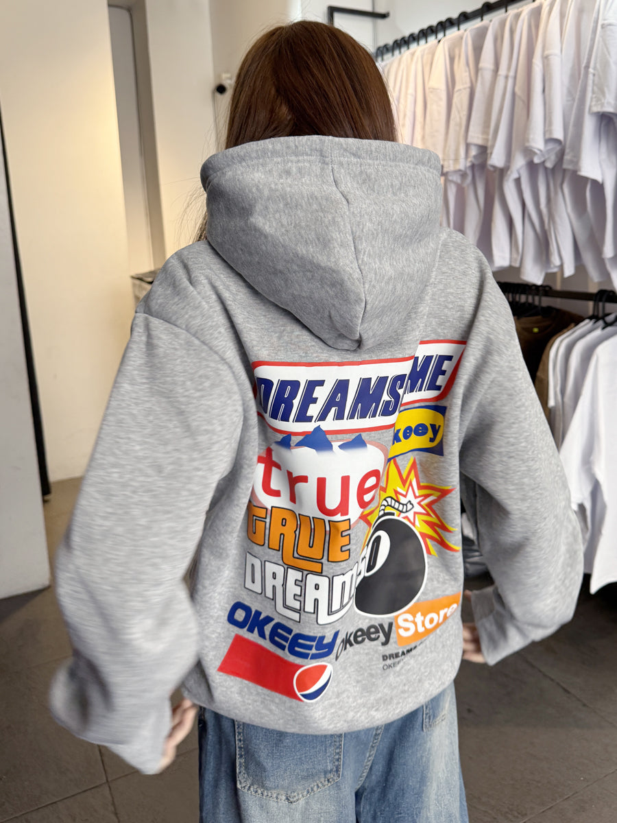 DREAM COME TRUE  HOODIE ( MORE LOGOS )