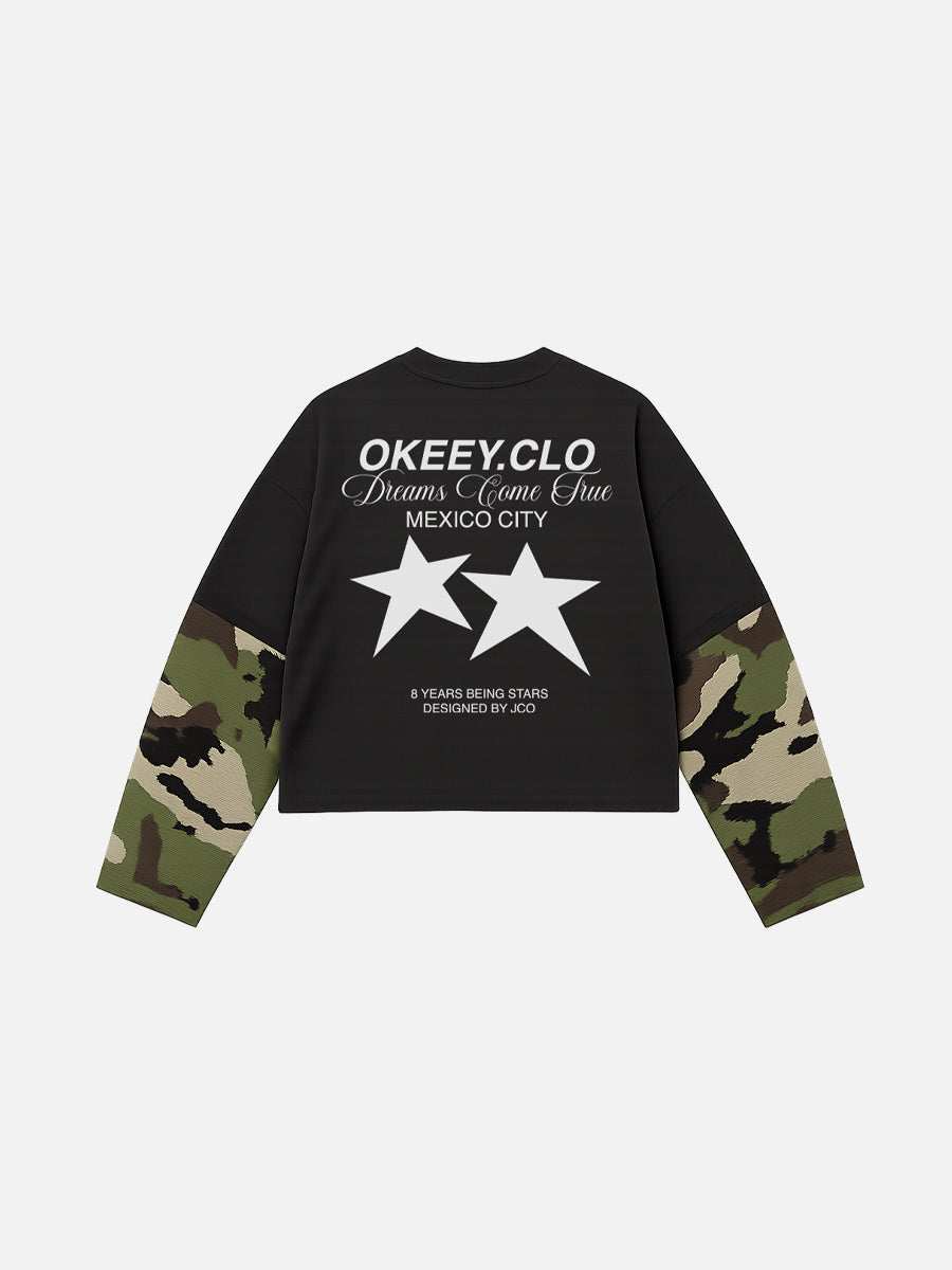 T SHIRT OVER T SHIRT 8 YEARS ( BLACK )