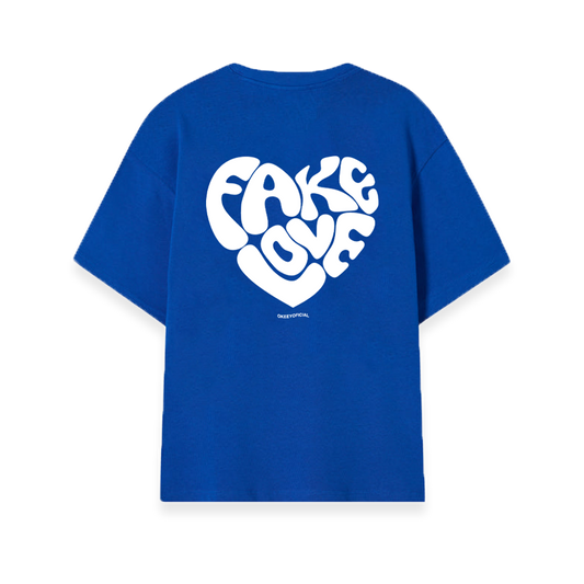 FAKE LOVE BLUE T SHIRT