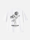 FLOWER PAINTING ( WHITE T SHIRT )