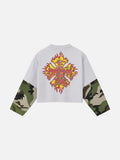 T SHIRT OVER T SHIRT ( GRAY )