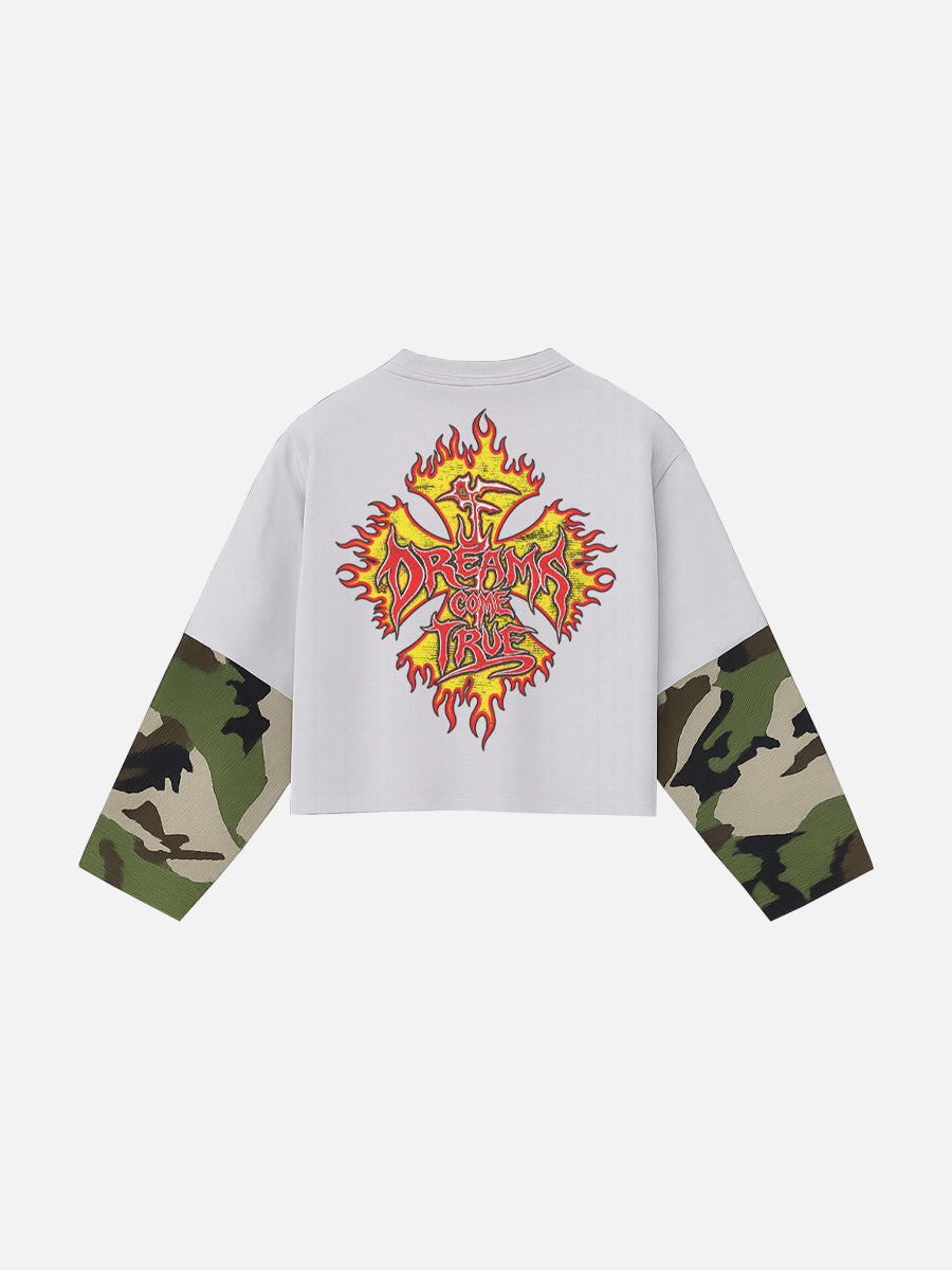 T SHIRT OVER T SHIRT ( GRAY )