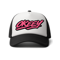 TRUCKER HAT ( PINK LOGO )