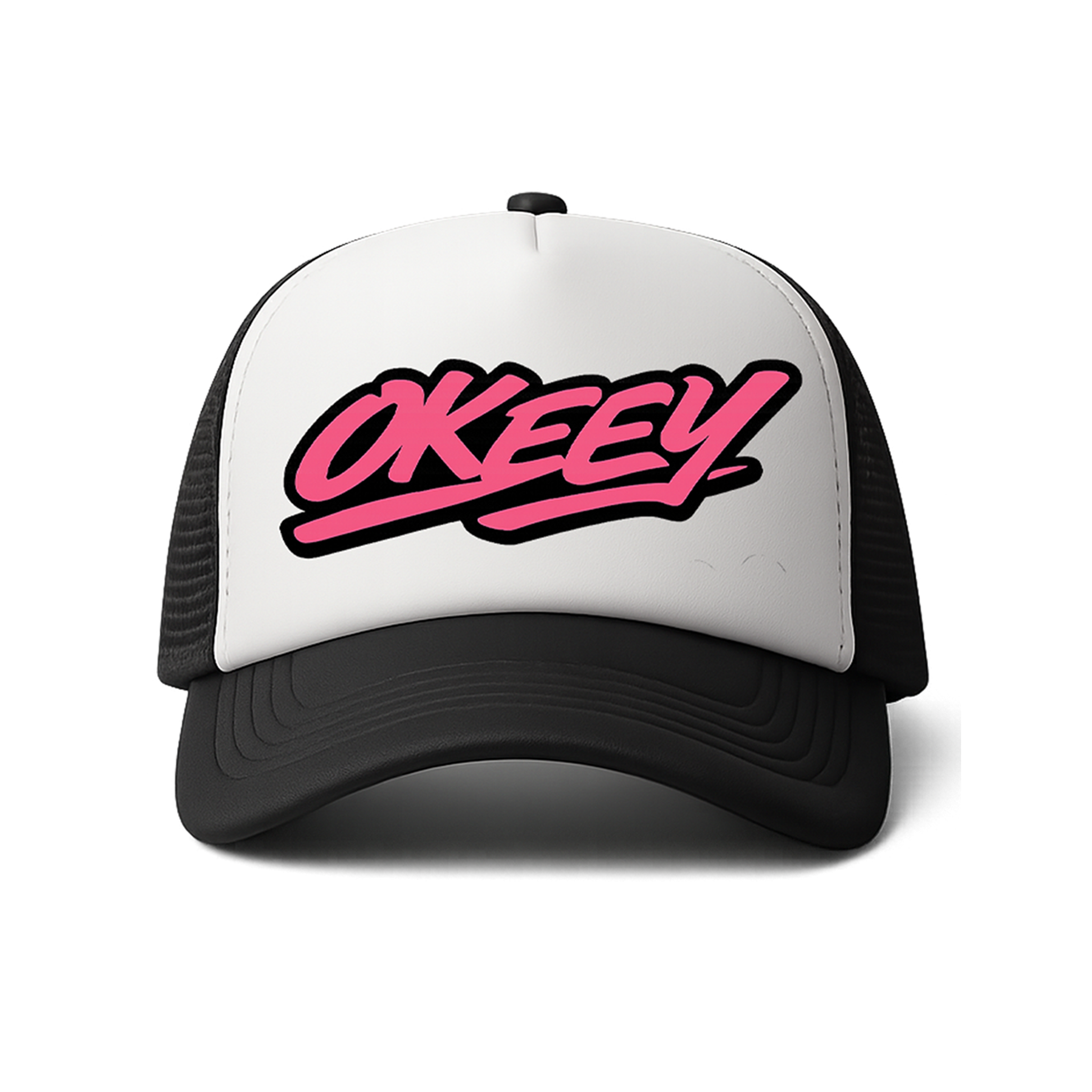 TRUCKER HAT ( PINK LOGO )