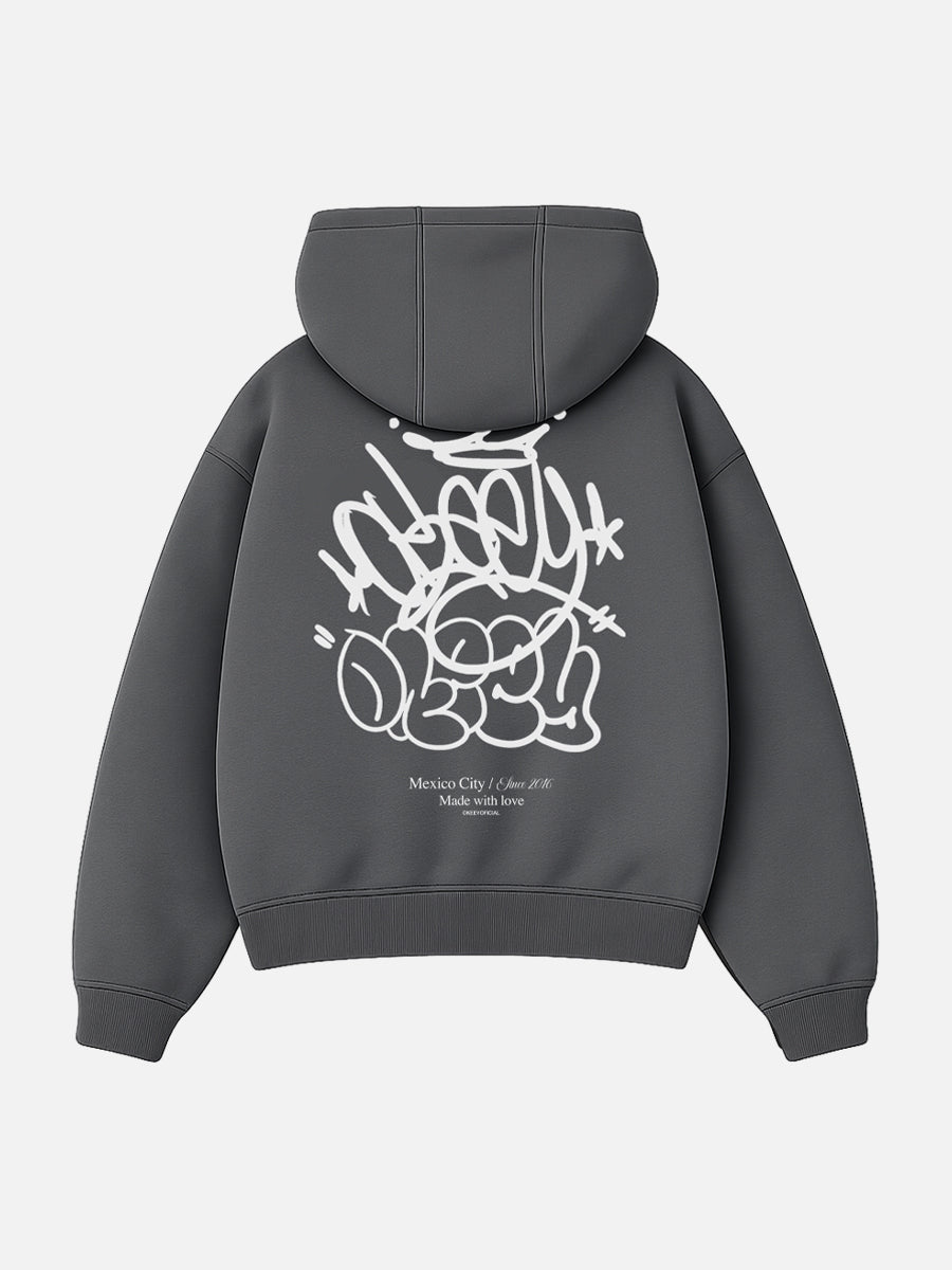 OKEEY TAG ( GREY HOODIE )