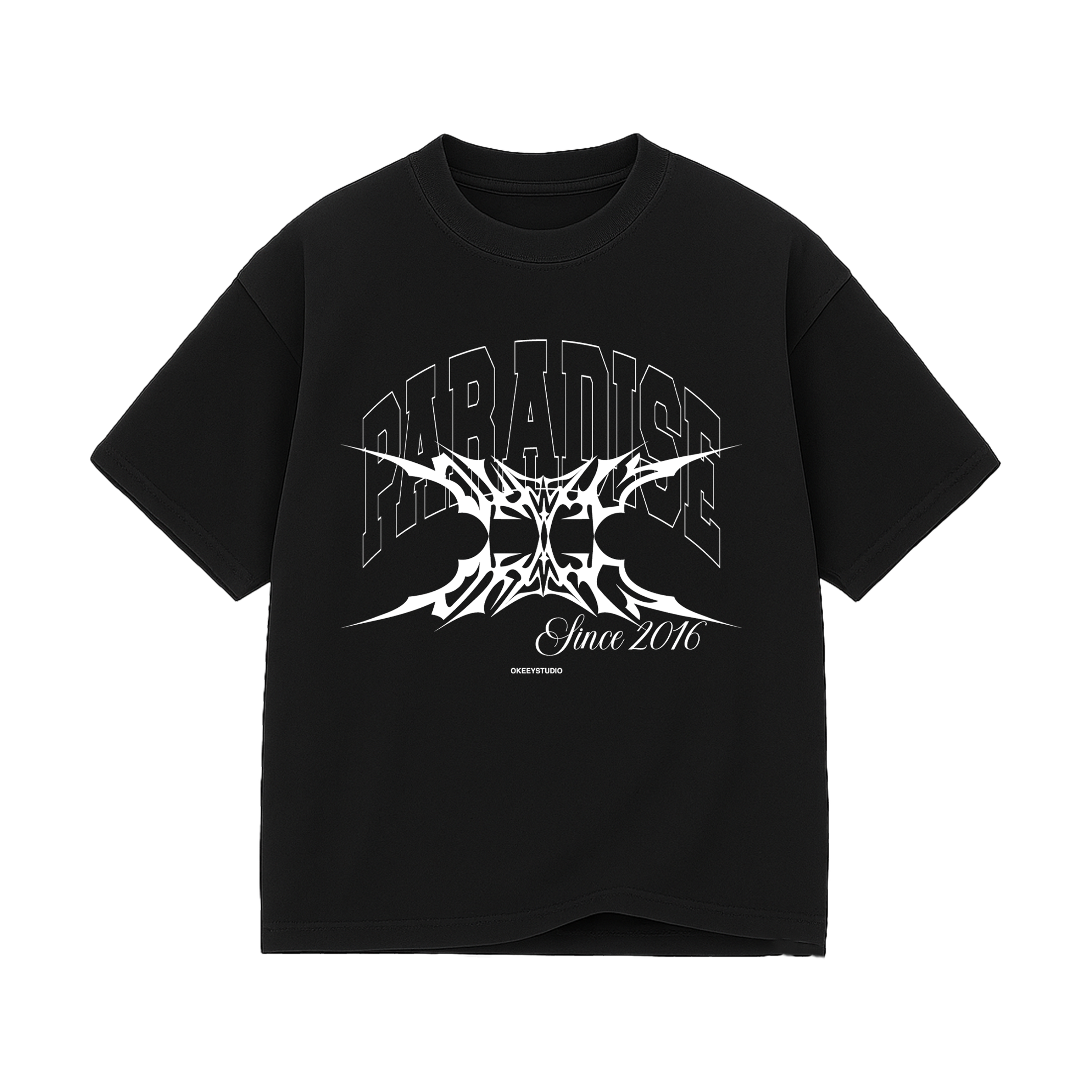 PARADISE BLACK T SHIRT