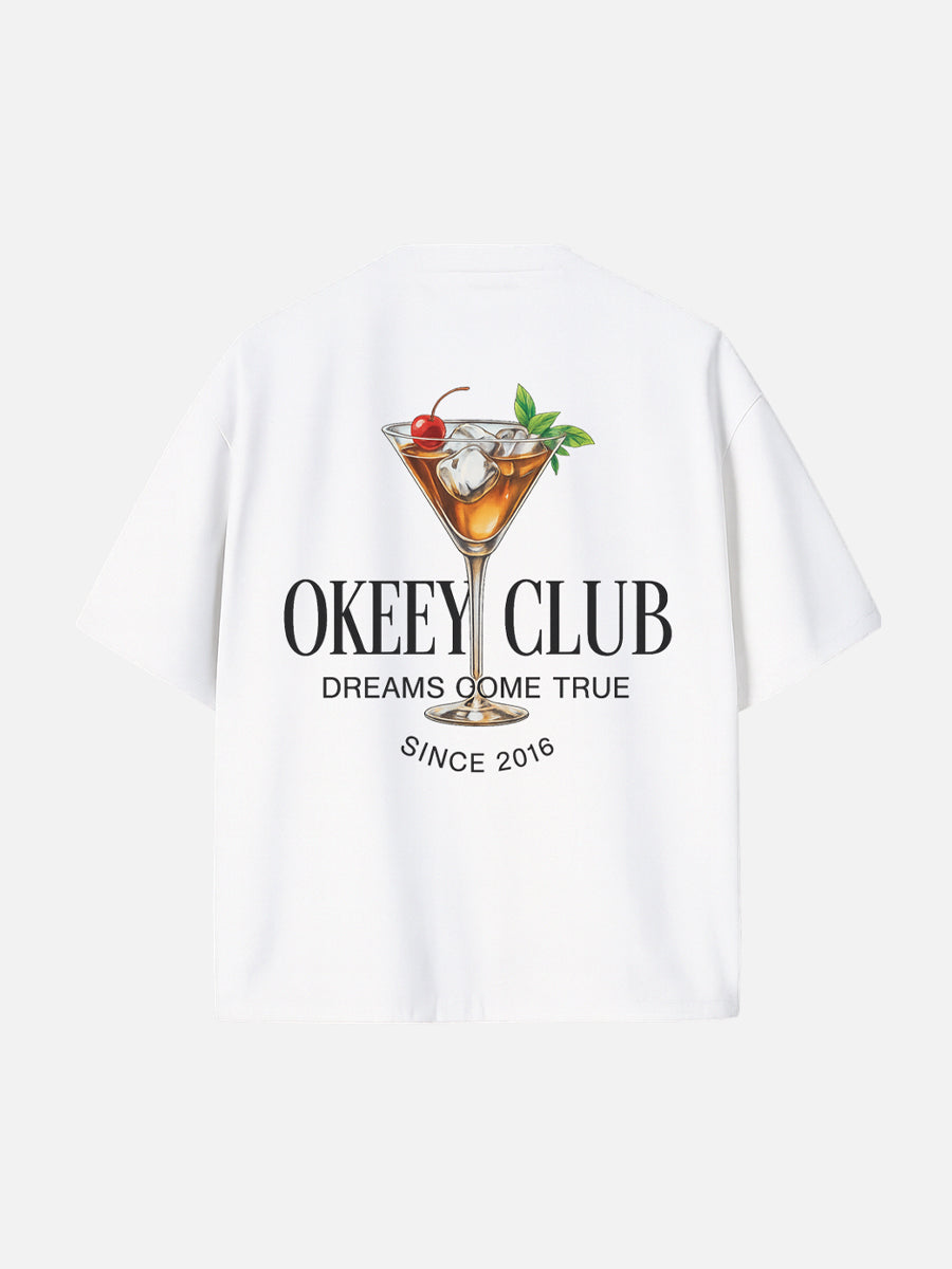 MARTINI COCKTAIL ( WHITE T SHIRT )