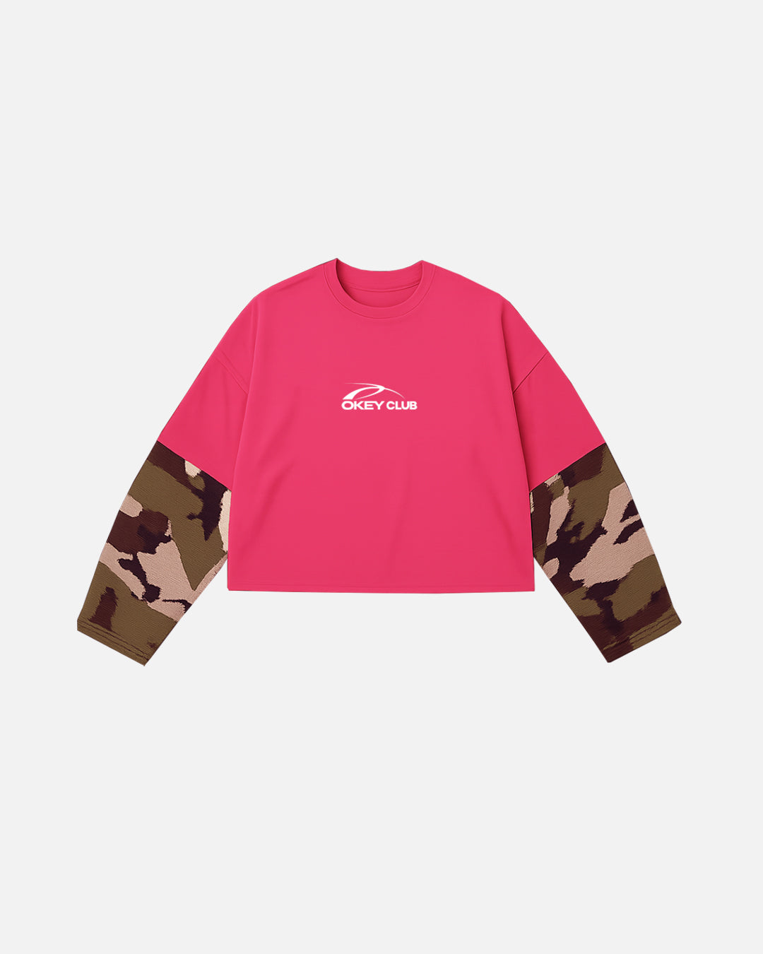 T SHIRT OVER T SHIRT ( CORAL )