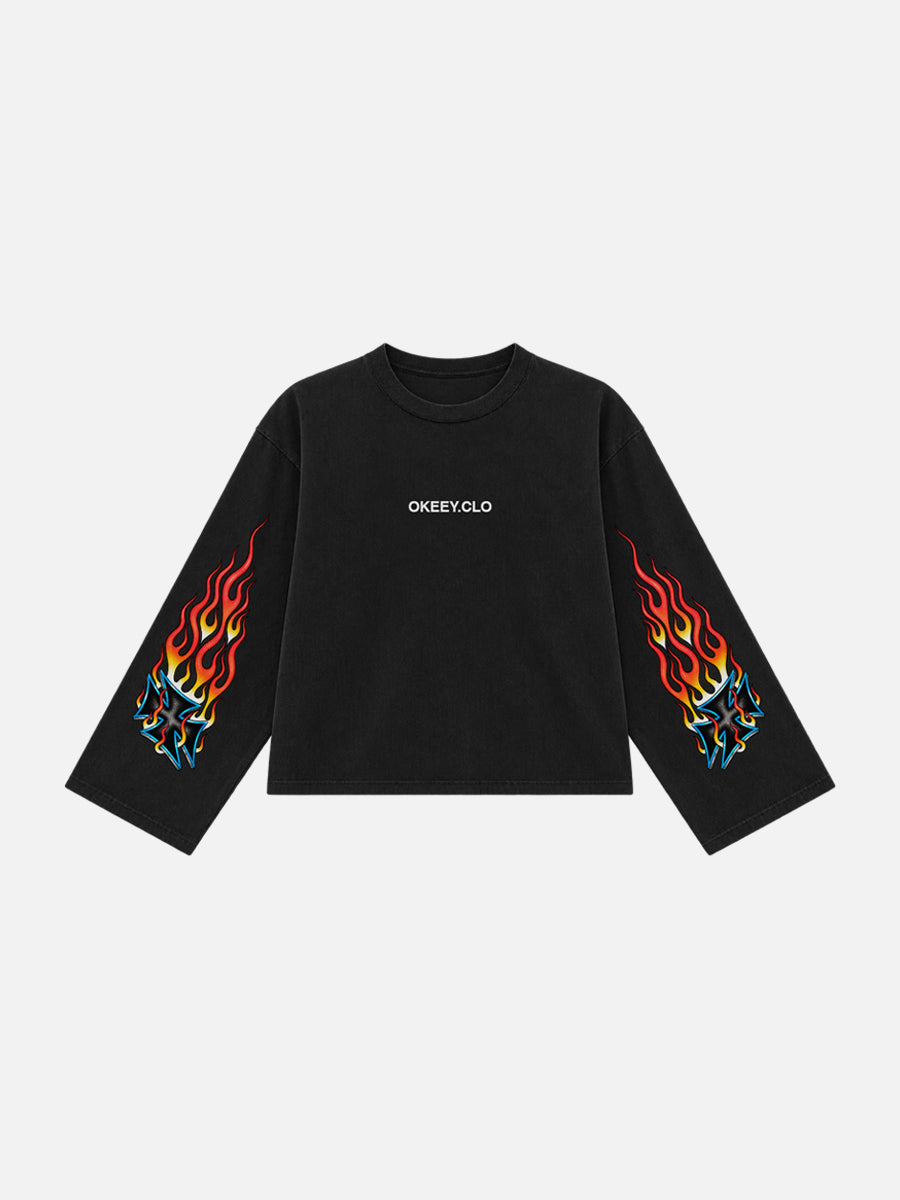 COTTEN LONG SLEEVE ( FIRE )