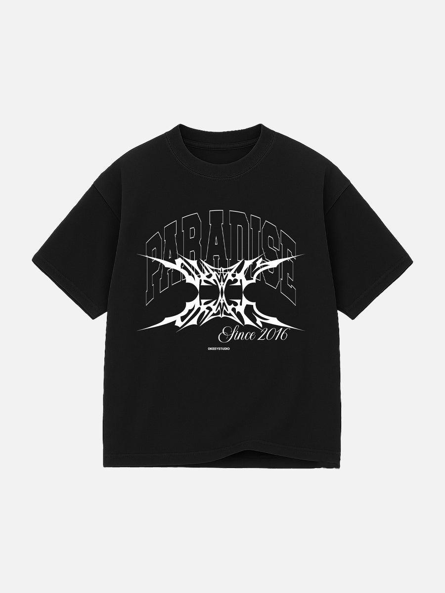 PARADISE BLACK T SHIRT