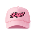 TRUCKER HAT ( PINK LOGO )