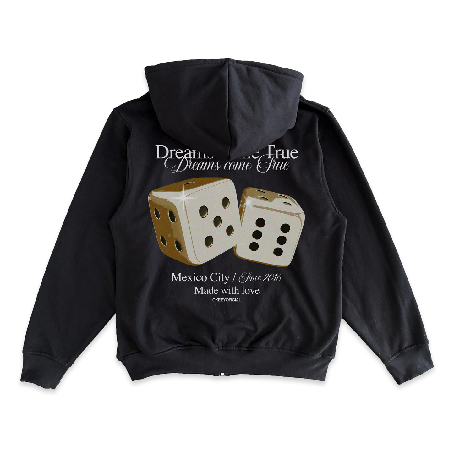 DREAM COME TRUE + DICES BLACK HOODIE