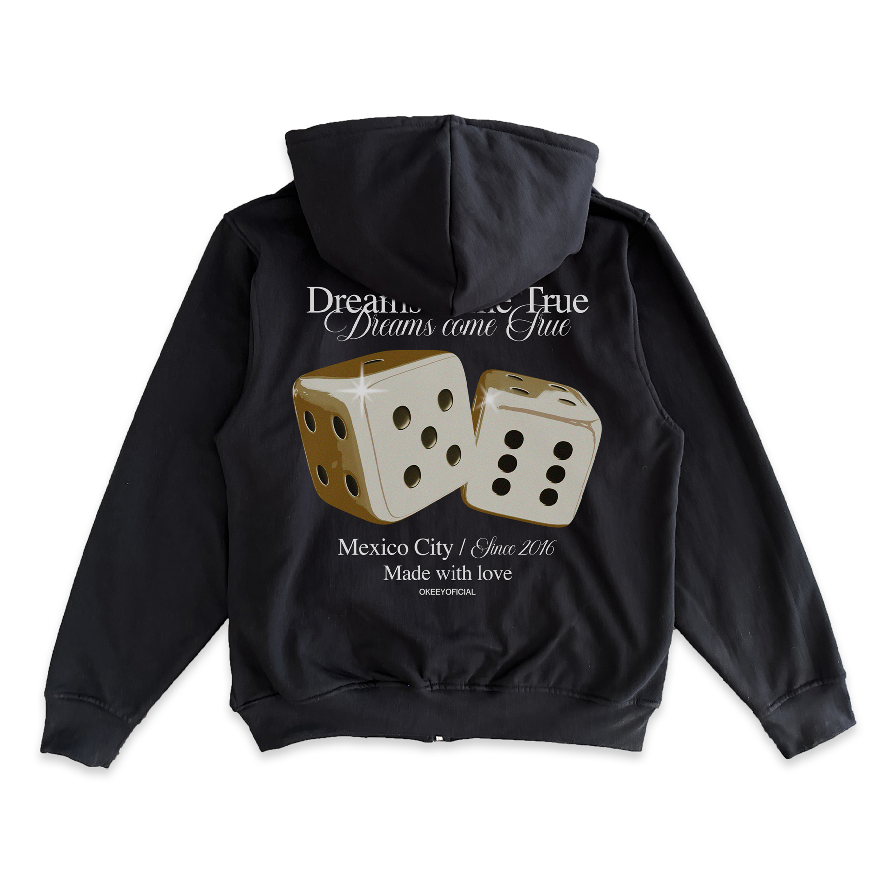 DREAM COME TRUE + DICES BLACK HOODIE